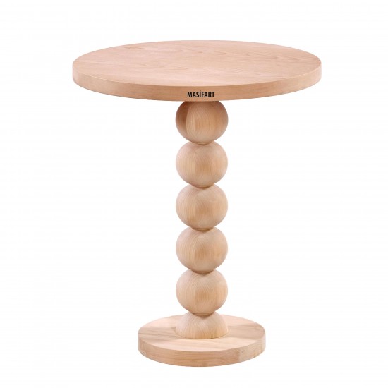 Masifart Plavia Yuvarlak Joy Bistro Masa Cilasız Ham