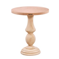 Masifart Plavia Yuvarlak Vazo Bistro Masa Cilasız Ham