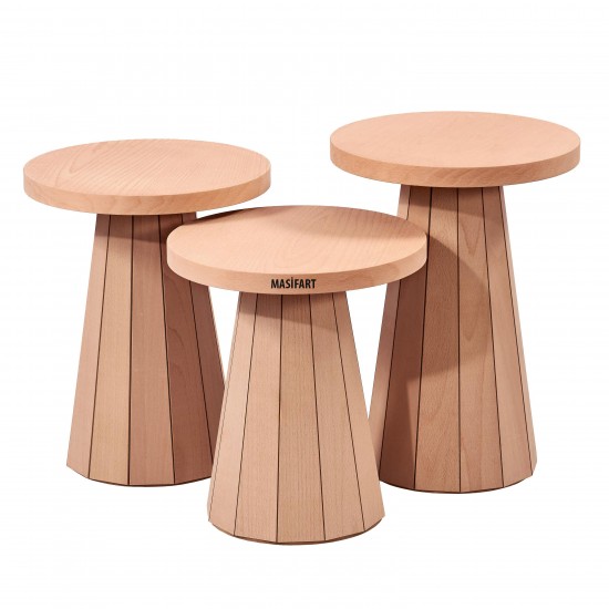 Masifart Digitus Kayın Line Zigon Cilasız Ham