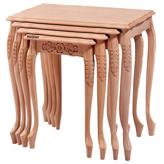 Masifart Modus Yüksek Kaba Oymalı Zigon Cilasız Ham