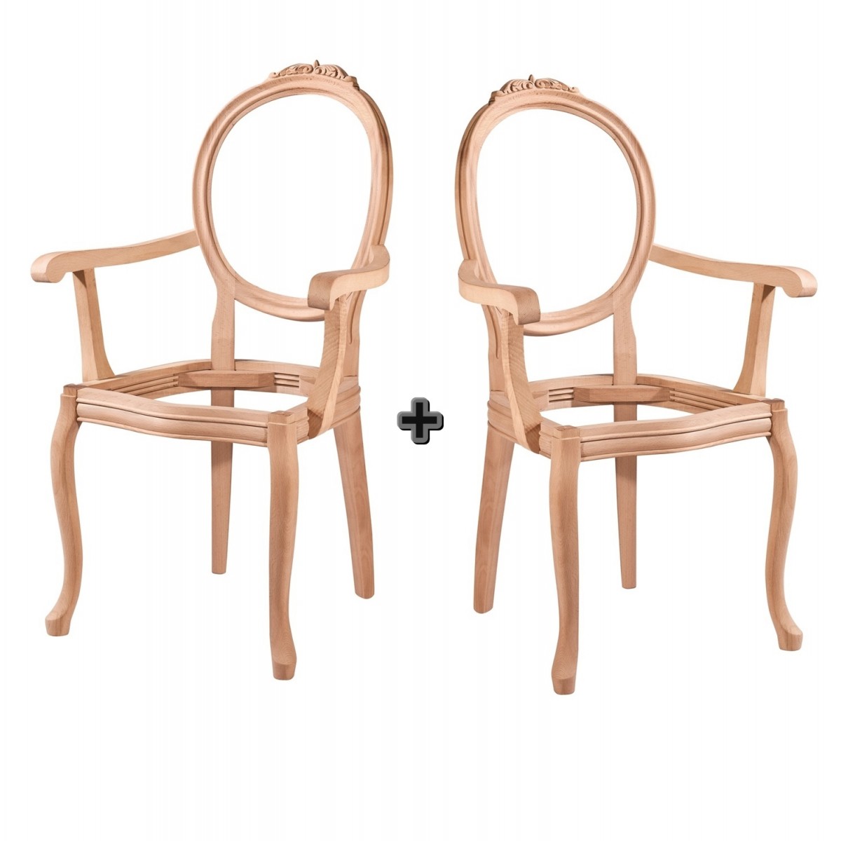 Sandalye Koltuk Masifart Farina Kral Kollu Sandalye Cilasiz