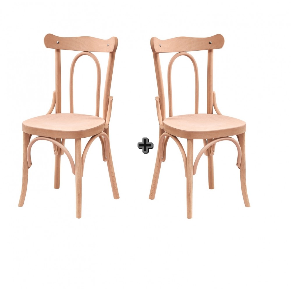 Masifart Virentia Kahveci Sandalye Cilasız Ham Ahşap