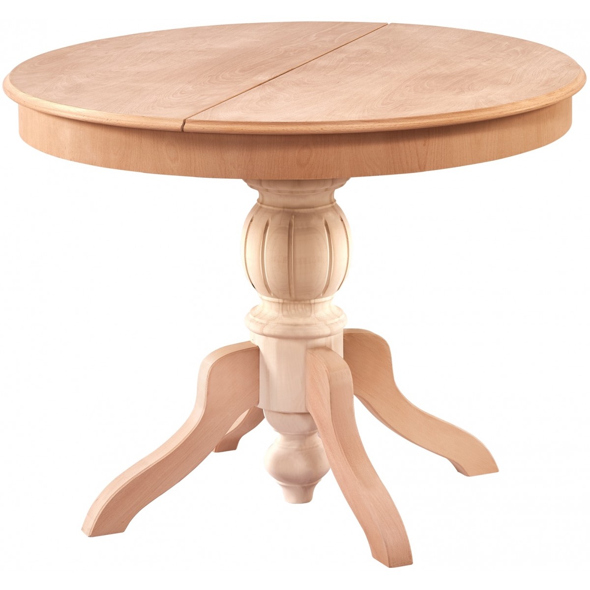 Masifart Acer 100 Cm Yuvarlak Baba Ayak Yemek Masasi Ham