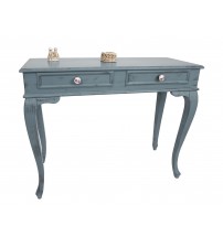 Masifart Latus 100 cm Gri Eskitme Dresuar Çekmeceli Makyaj Masası