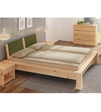 Masifart Ladin Ahşap Karyola Klasik Ladin Yatak Başlığı Çift Kişilik