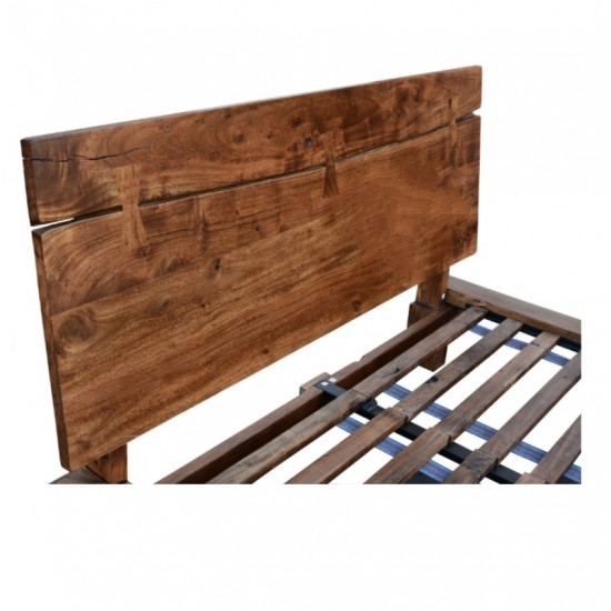 Masifart Kırlangıç Ahşap Karyola Klasik Çift Kişilik Masif Yatak Başlığı