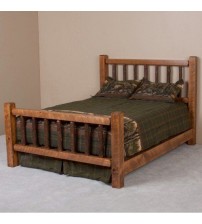 Masifart Ahşap Karyola Klasik Ağaç Dalı Ahşap Yatak Başlığı Çift Kişilik