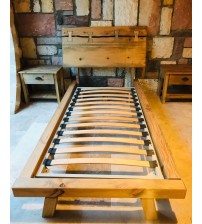 Masifart Kırlangıç Ahşap Karyola Klasik Tek Kişilik Masif Yatak Başlığı