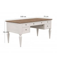 Masifart Cindy Ahşap Ofis Çalışma Masası