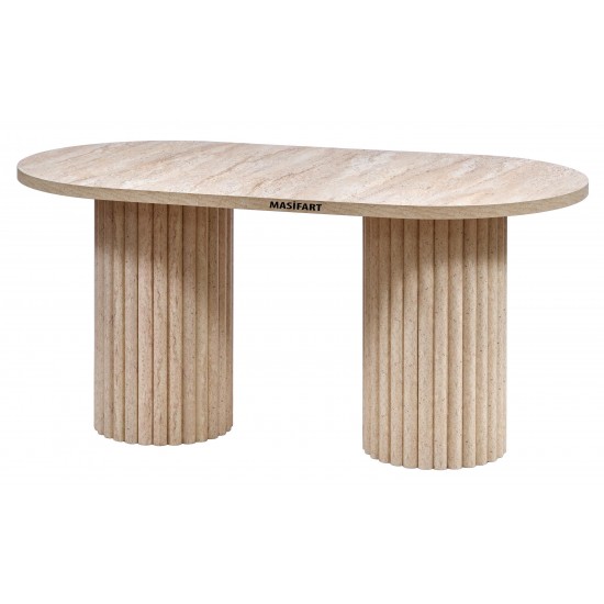 LESTY YAPAY TRAVERTEN 200 LÜK OVAL PTT MASA