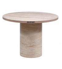 PAMELA YAPAY TRAVERTEN 90 LIK SİLİNDİR MASA