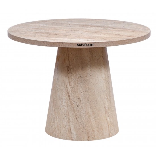 HALPER YAPAY TRAVERTEN 90 LIK FIÇI MASA