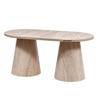 EDNA YAPAY TRAVERTEN 180 LİK OVAL FIÇI MASA