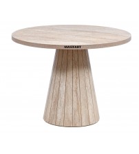 AGNES YAPAY TRAVERTEN 120 LİK GENİŞ LİNE MASA