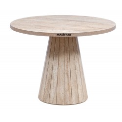 AGNES YAPAY TRAVERTEN 120 LİK GENİŞ LİNE MASA