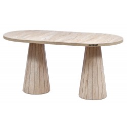 GERPİ YAPAY TRAVERTEN 200 LÜK OVAL LİNE MASA
