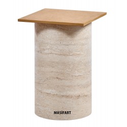 ESTELLA YAPAY TRAVERTEN SİLİNDİR AYAK