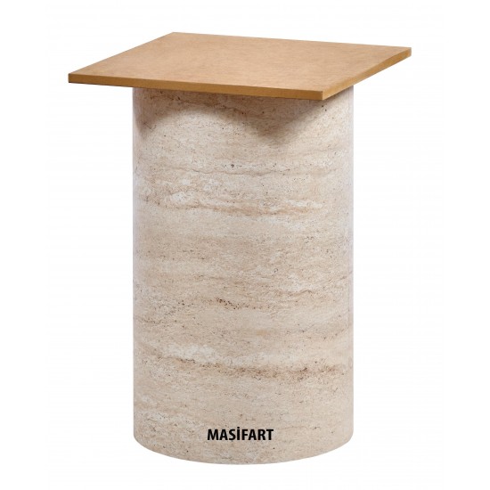 ESTELLA YAPAY TRAVERTEN SİLİNDİR AYAK