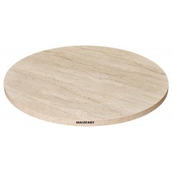 IVY YAPAY TRAVERTEN 80 LİK YUVARLAK TABLA