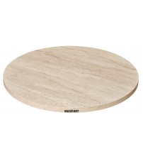 LUNA YAPAY TRAVERTEN 110 LUK YUVARLAK TABLA