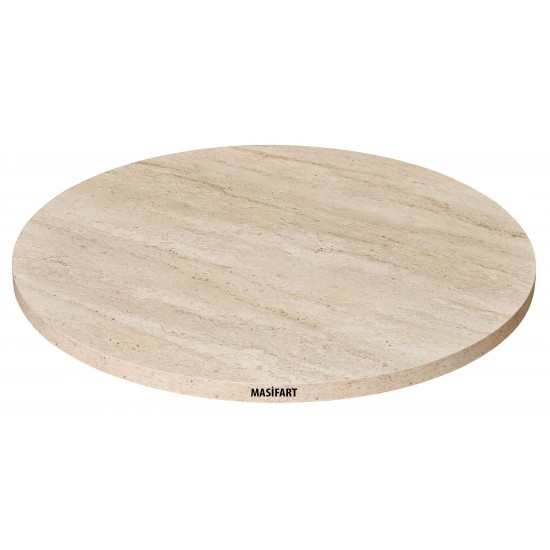 LORİ YAPAY TRAVERTEN 120 LİK YUVARLAK TABLA
