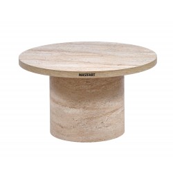 MİSTY YAPAY TRAVERTEN SİLİNDİR ORTA SEHPA