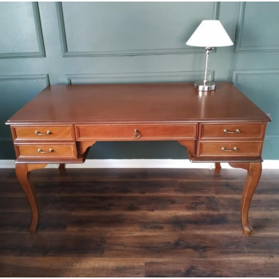 Masifart Loren Çalışma Masası 140 cm Açık Ceviz