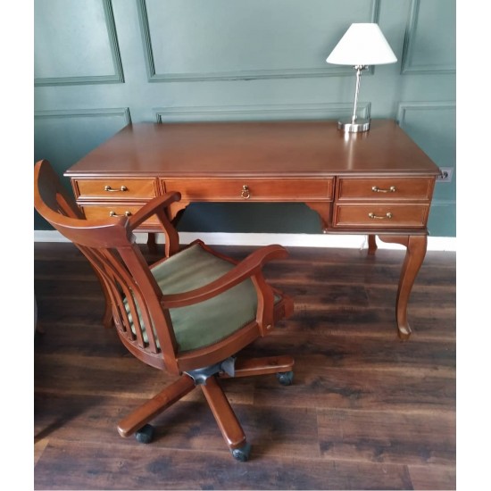 Masifart Loren Çalışma Masası 140 cm Açık Ceviz