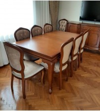 Masifart Atom Oymalı Yemek Masası Sandalye Takımı