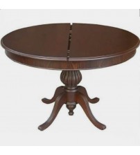 Masifart halde Baba Ayak Masa Yuvarlak Yemek Masası Ceviz 120 cm