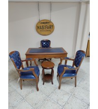 Masifart Nora Ahşap Çalışma Masa Takımı 5 parça