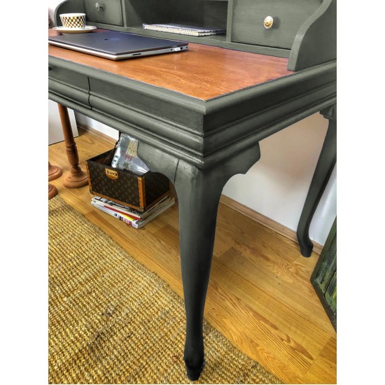 Masifart Sema Ahsap Calisma masası 110 cm Gri Eskitme