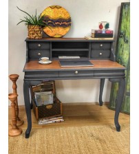 Masifart Sema Ahsap Calisma masası 110 cm Gri Eskitme