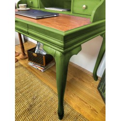 Masifart Sema Ahsap Calisma masası 110 cm Yeşil Eskitme