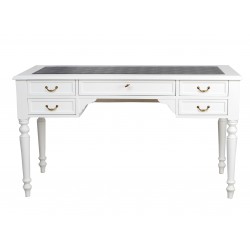 Masifart Soft Tornalı Ahşap Çalışma masası 130 cm Beyaz