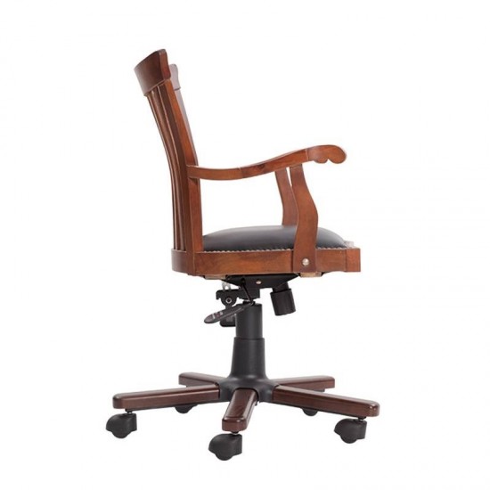 Masifart 7117 Çalışma Koltuğu Amortisörlü Açık Ceviz Eskitme