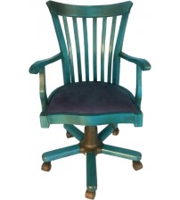 Masifart 7117 Çalışma Koltuğu Amortisörlü Mavi Eskitme