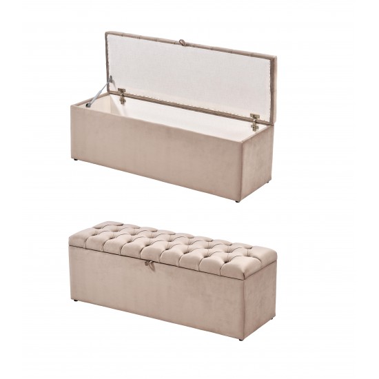 120 LİK SANDIKLI PUF (AYAKSIZ KAPİTONE DÜĞME)