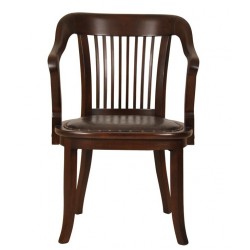 Masifart Network Bekleme Koltuğu Ahşap Klasik Ofis Koltuğu Ceviz