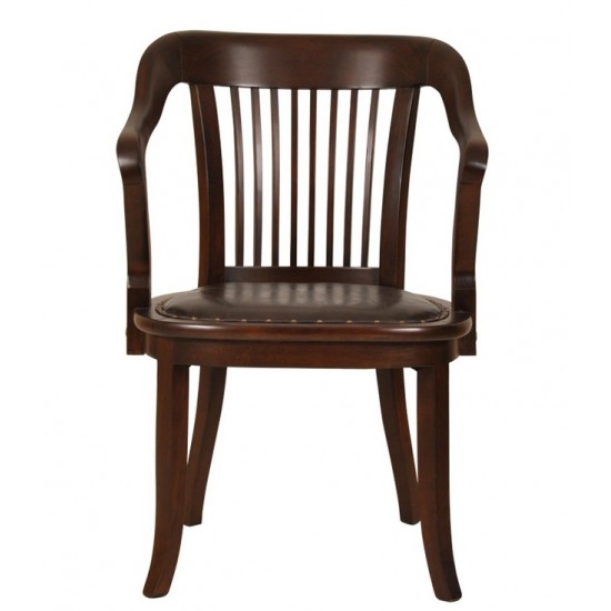 Masifart Network Bekleme Koltuğu Ahşap Klasik Ofis Koltuğu Ceviz