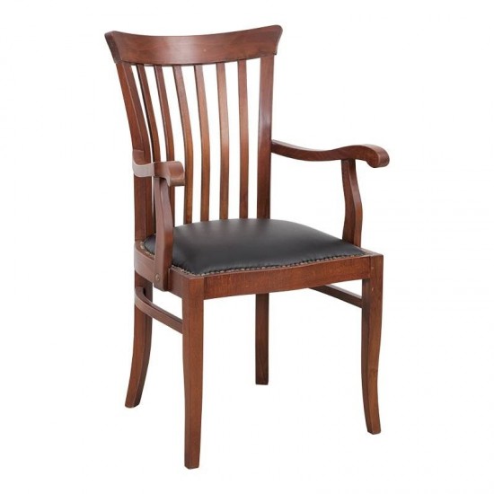 Masifart Aden 7115 Şerif Kollu Sandalye Ceviz