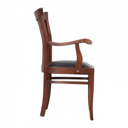 Masifart Aden 7115 Şerif Kollu Sandalye Ceviz