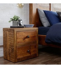 Masifart Augere Çok Amaçlı Masif Ağaç Çekmeceli Komodin