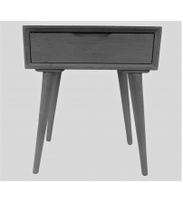 Masifart Fuse Retro Komodin Gri Patine Eskitme Çekmeceli Telefonluk