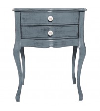 Masifart Paris Gri Eskitme Komodin Çekmeceli Telefonluk