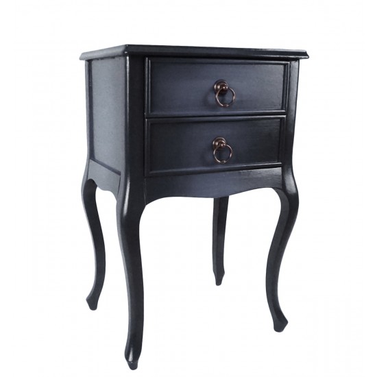 Masifart Leon Komodin Gölgeli Füme Lükens Çift Çekmeceli Telefonluk