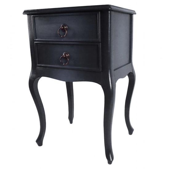 Masifart Leon Komodin Gölgeli Füme Lükens Çift Çekmeceli Telefonluk