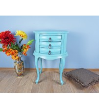 Masifart Sara komodin Turquaz Patina Çekmeceli Telefonluk