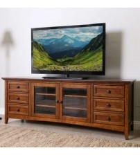 Masifart Vokal Çekmeceli Masif Ağaç Plazma Tv Ünitesi