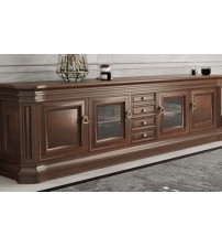 Masifart Fars Çekmeceli Masif Ağaç Plazma Tv Ünitesi